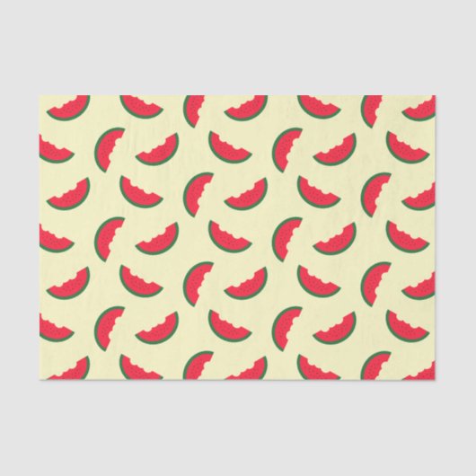 Summer Fun Red Watermelon Muster Seidenpapier (Vorderseite)