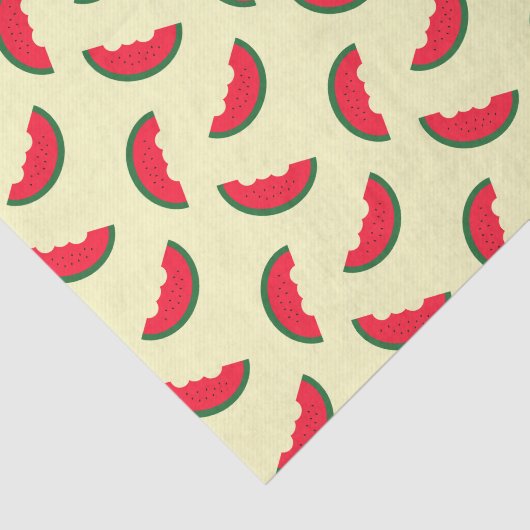 Summer Fun Red Watermelon Muster Seidenpapier (Ausschnitt)