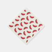Summer Fun Red Watermelon Muster Serviette (Ecke)