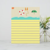 Summer Fun Stationery (Stehend Vorderseite)