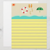 Summer Fun Stationery (Vorne/Hinten)