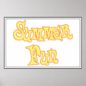 Summer Fun Text Design Poster (Vorne)