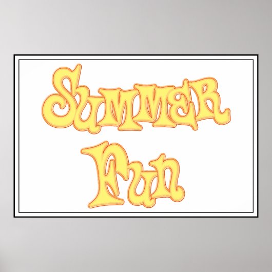 Summer Fun Text Design Poster (Vorne)