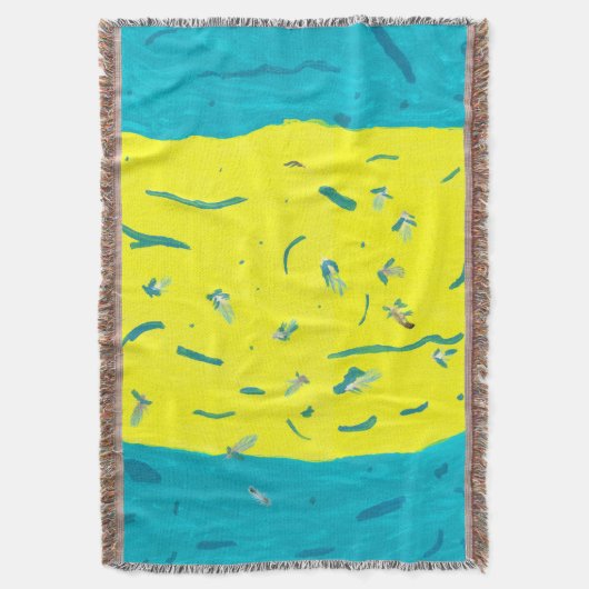 Summer Fun Throw Blanket Decke (Vorderseite Vertikal)