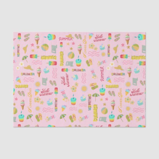 Summer Fun Tissue Paper Seidenpapier (Vorderseite)