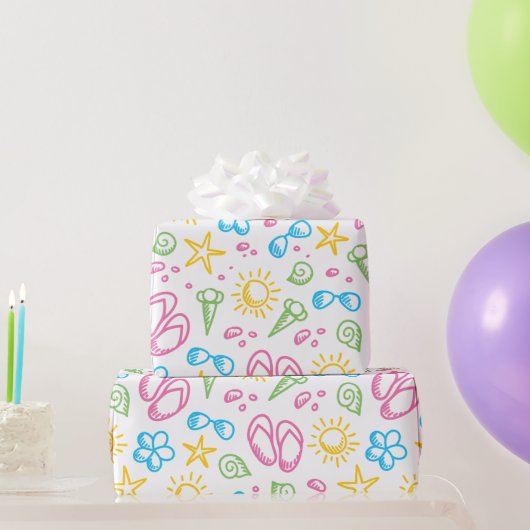 Summer Fun Wrapping Paper Geschenkpapier (Partygeschenke)
