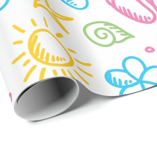 Summer Fun Wrapping Paper Geschenkpapier (Rolleneckpunkt)