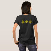 Summer Fun Yellow Sun Souvenir T Shirt (Schwarz voll)