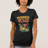 Summer Funny Fruit T - Shirt "Mango with the Flow" (Vorderseite)