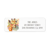 Summer Funny Giraffe Sonnenbrille Rücksendeadresse (Vorne)