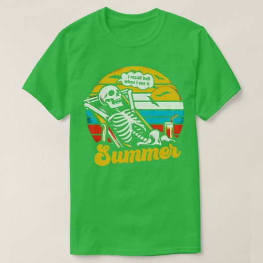 Summer Funny Skeleton T-Shirt (Design vorne)