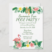 Summer Fusion Pool Party Einladung (Vorderseite)