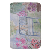 Summer Garden Bench Badematte (Vorderseite Vertikal)