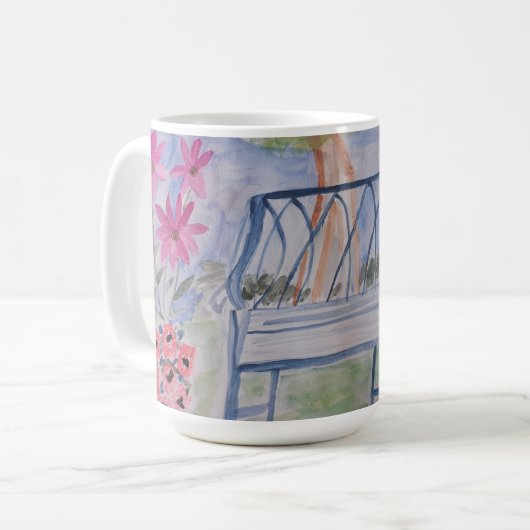 Summer Garden Bench Kaffeetasse (Vorderseite Links)