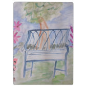 Summer Garden Bench Klemmbrett (Rückseite)