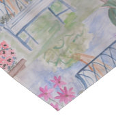 Summer Garden Bench Kurzer Tischläufer (Ecke)