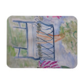 Summer Garden Bench Magnet (Horizontal)