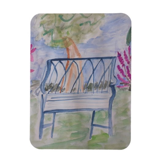 Summer Garden Bench Magnet (Vertikal)