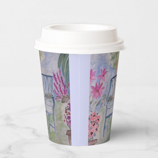 Summer Garden Bench Pappbecher (Rechts)