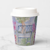 Summer Garden Bench Pappbecher (Vorderseite)