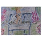 Summer Garden Bench Schneidebrett (Vorderseite)