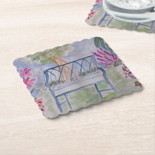 Summer Garden Bench Untersetzer (angewinkelt)