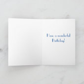 Summer Garden Benz Geburtstagskarte Karte (Innenseite)