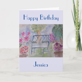 Summer Garden Benz Geburtstagskarte Karte