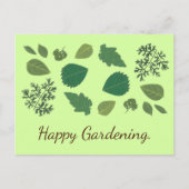 Summer Garden Blätter, Happy Gardens Postkarten (Vorderseite)