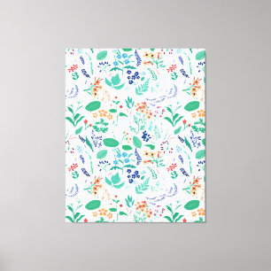 Summer Garden Blume Blätter Botanische Blüten Leinwanddruck