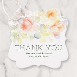 Summer Garden Blume Boho Elegant Vielen Dank Geschenkanhänger