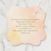 Summer Garden Blume Boho Elegant Vielen Dank Geschenkanhänger (Rückseite)