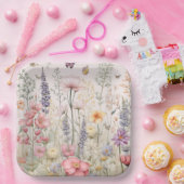 Summer Garden Blume Butterfly Pappteller (Party)