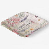 Summer Garden Blume Butterfly Pappteller (Gewinkelt)