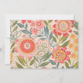 Summer Garden Bold Blooms  Einladung (Rückseite)