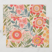 Summer Garden Bold Blooms  Einladung (Vorne/Hinten)