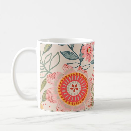 Summer Garden Bold Blooms Kaffeetasse (Links)