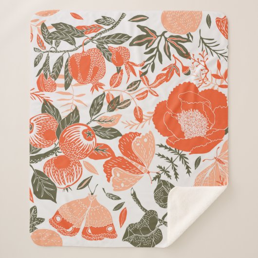 Summer Garden Deco Tile Sherpadecke (Vorderseite)