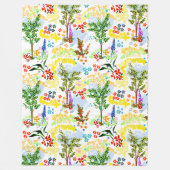 Summer garden fleecedecke (Vorderseite)