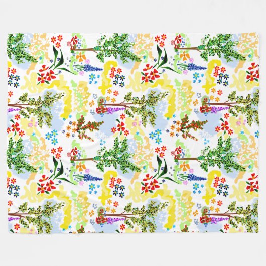 Summer garden fleecedecke (Vorderseite (Horizontal))
