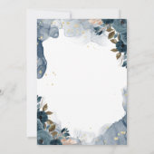 Summer Garden Floral Wedding Einladung (Rückseite)