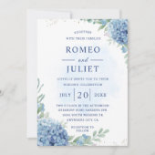 Summer Garden Floral Wedding Einladung (Vorderseite)