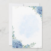 Summer Garden Floral Wedding Einladung (Rückseite)