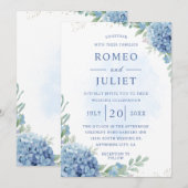 Summer Garden Floral Wedding Einladung (Vorne/Hinten)