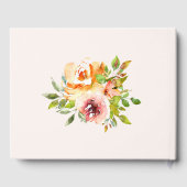 Summer Garden Floral Wedding Gästebuch (Rückseite)