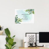 Summer Garden Floral Wedding Poster (Heimbüro)