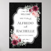 Summer Garden Floral Wedding Poster (Vorne)
