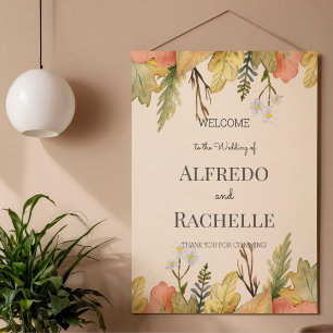 Summer Garden Floral Wedding Poster