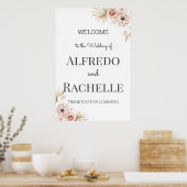 Summer Garden Floral Wedding Poster (Küche)