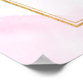 Summer Garden Floral Wedding Poster (Ecke)